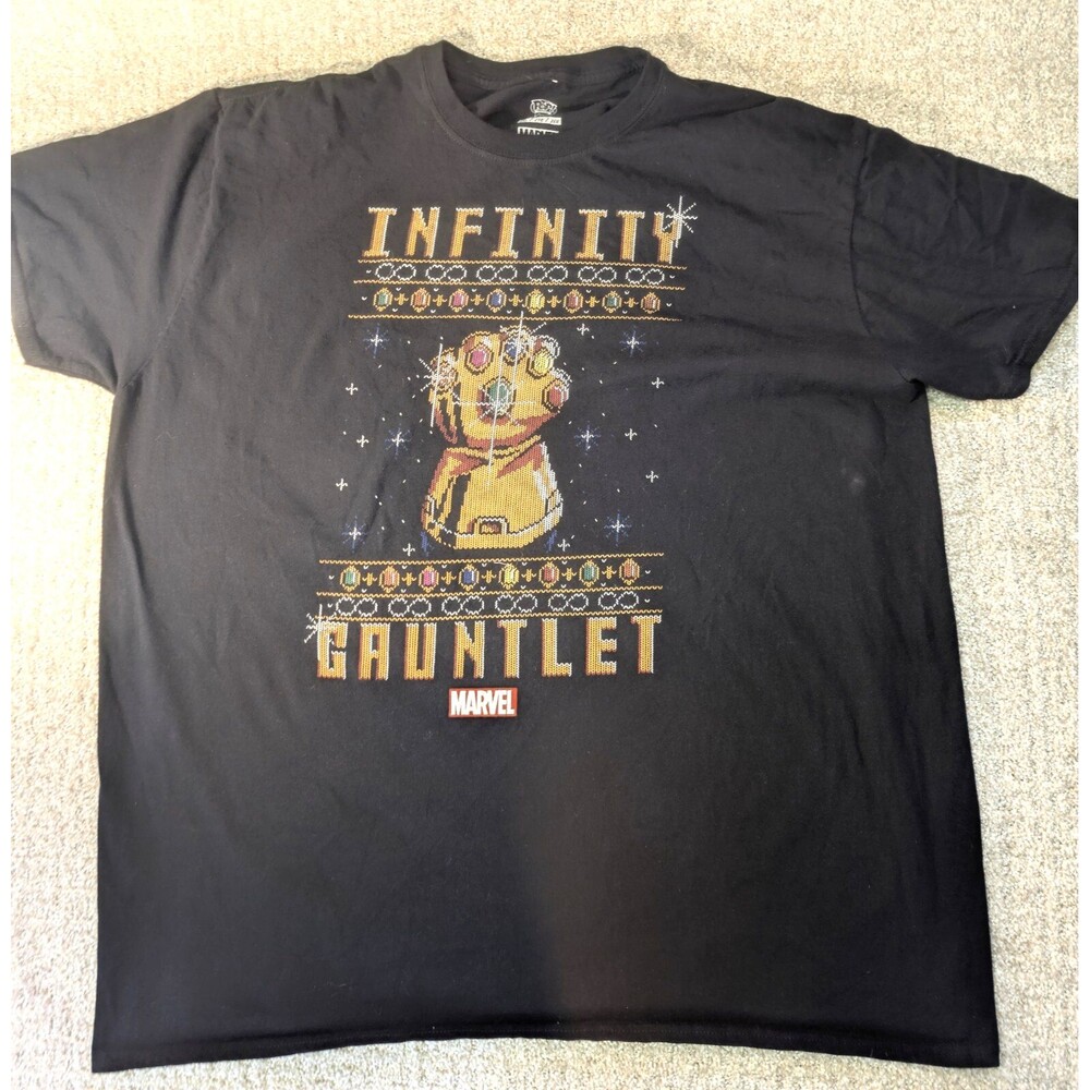 Funko POP Tees Marvel Collector Corps Thanos Holiday Men’s 2XL T Shirt Top